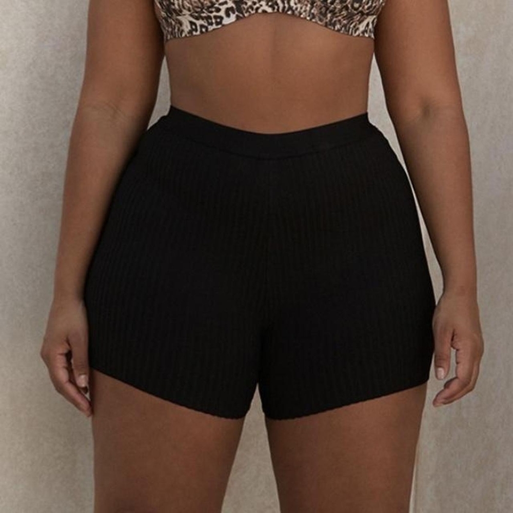 House Of CB Eden Black Bandage Shorts